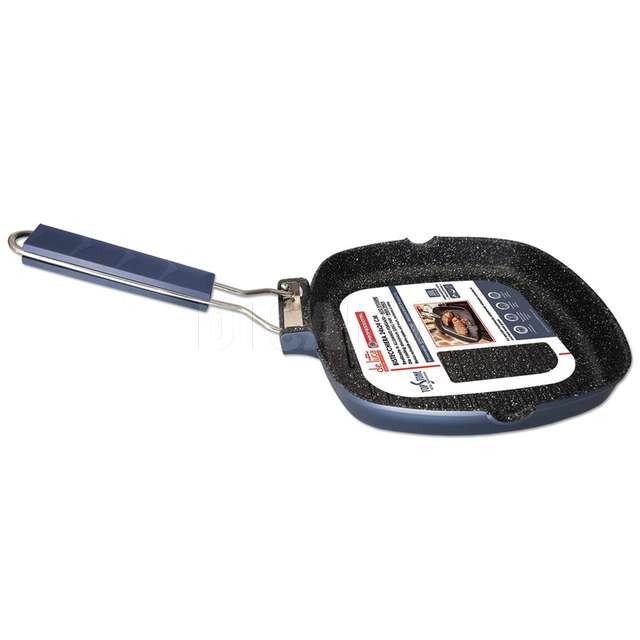Bistecchiera induzione 28x28 manico soft alluminio forgiato - Principale