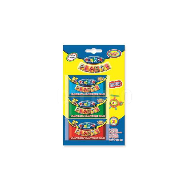 Plasty bl.3 pasta modellabile 50gr. carioca - Principale