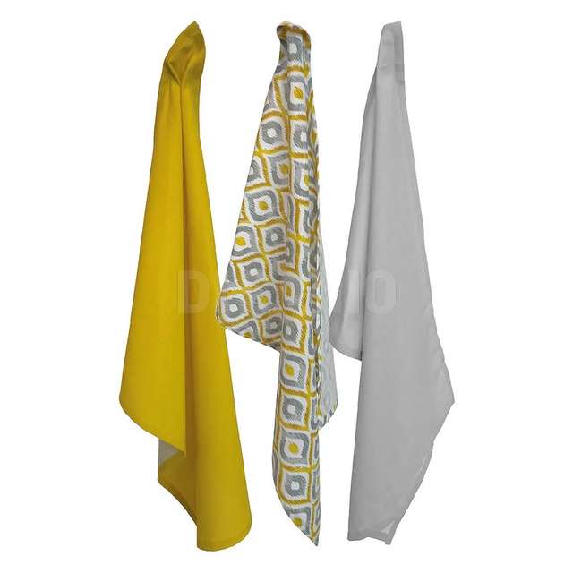Set 3 cannovaccio assortito 42x70 cotone70% poliestere 30% - Principale