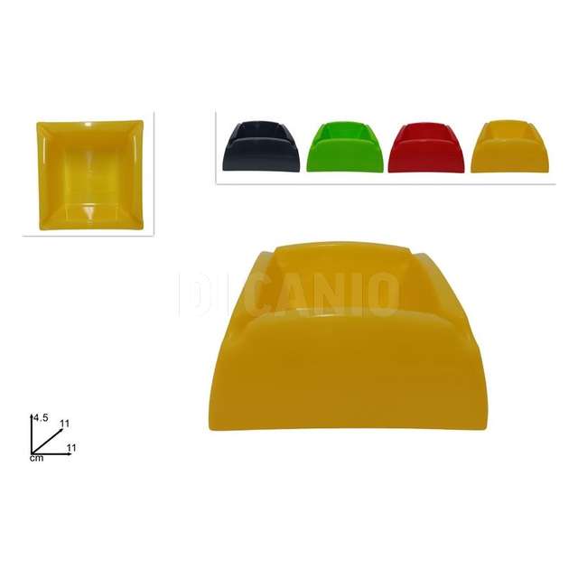Posacenere plastica quad.cm11*11 col ass (2018265 - Principale