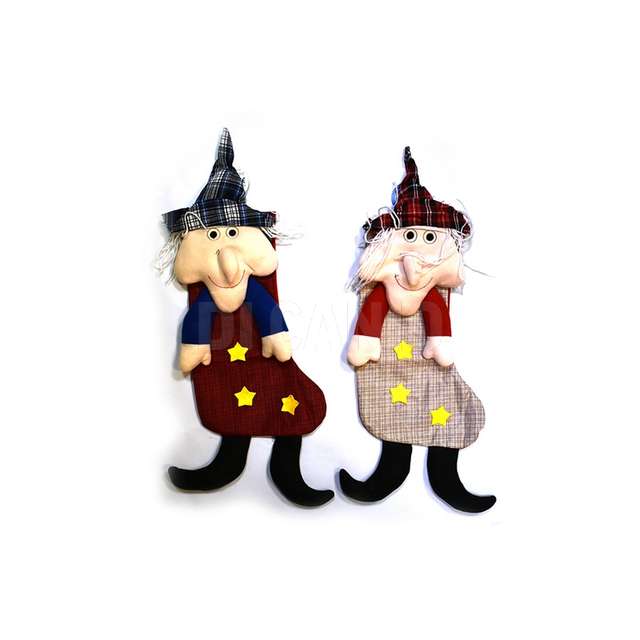 Calza con befana 2 assortimenti 70x31cm - Principale