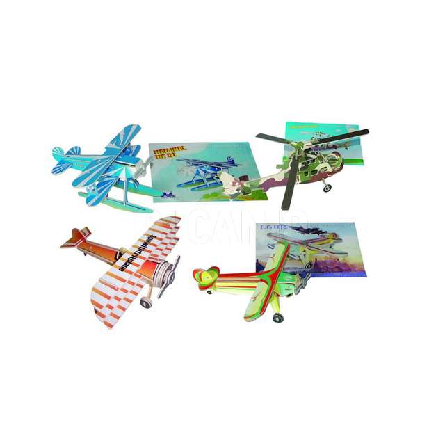 Puzzle 3d in legno aerei arke - Principale