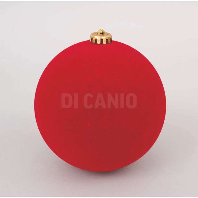 1 sfera mm.300 velluto rosso in sct pvc - Principale