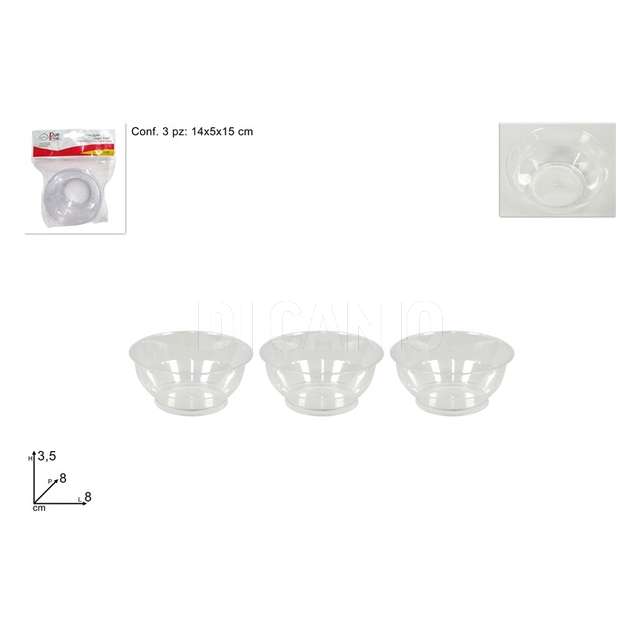Coppetta plastica 3pz - Principale