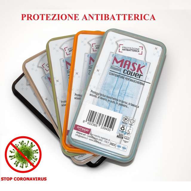 Cover portamascherina con antibattericocolori assortiti - Principale