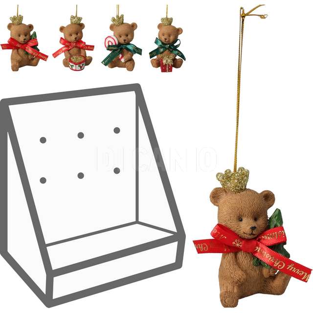 Pensile orso 9cm 4ass - Principale