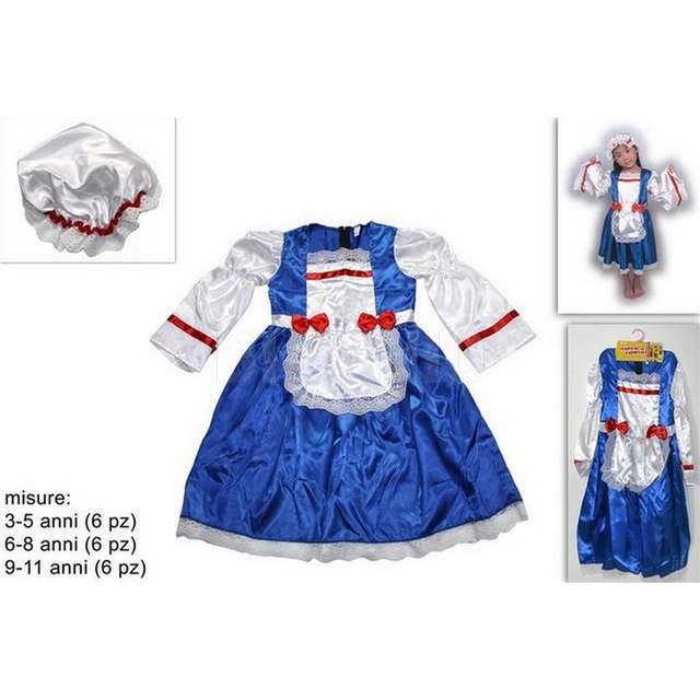 Costume olandesina 3mis.3-5/6-8/9-11 anni art.jap1032 - Principale