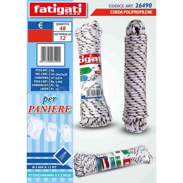 Corda pp.x paniere 12mtxd:5mm. - Principale