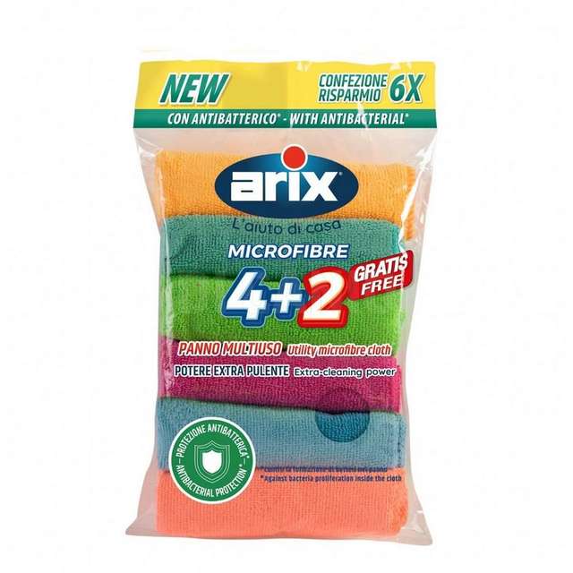 Arix 6 microfibre multipack con antibatterico - Principale