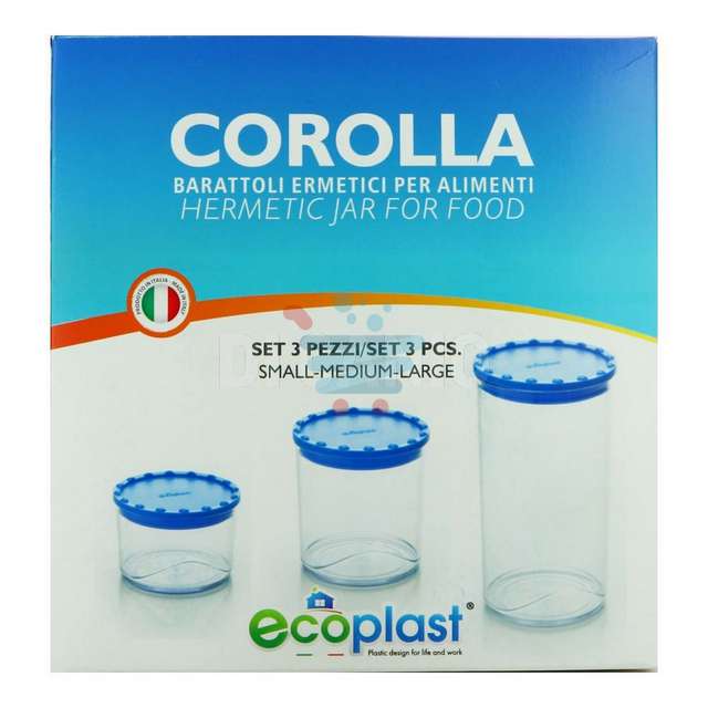 Tris barattolo corolla col.ass. ecoplast - Principale