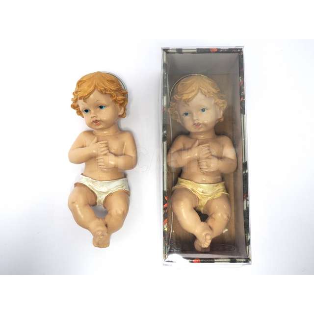 Gesu bambino con aureola grande 26x10 cm. 2 ass. - Principale