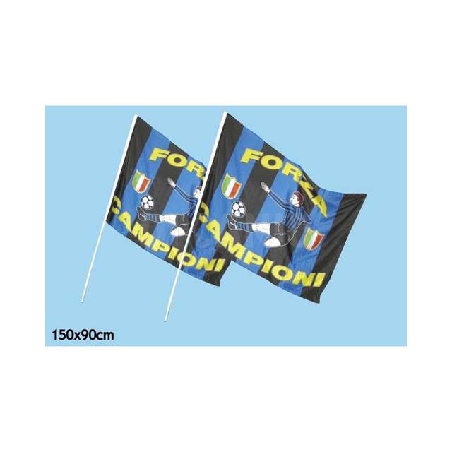 Bandiera nero-azzurra cm.150x90 (50) gt - Principale