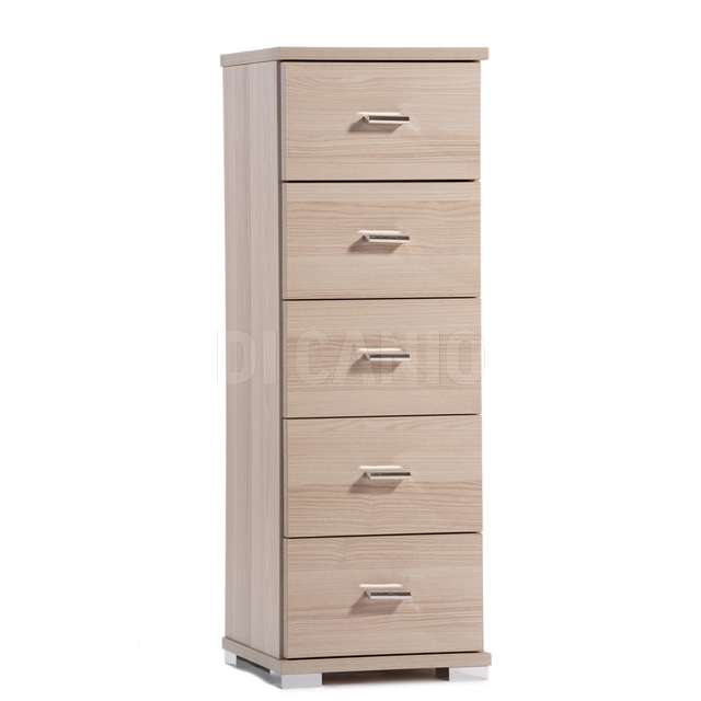 Cassettiera baby 5 cassetti cm.91x31.5x31 rovere - Principale