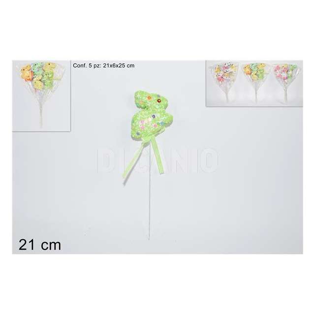 Set 5 pz spilloni coniglio colori assortiti - Principale