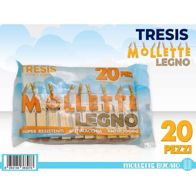 Mollette legno 20 pz - Principale