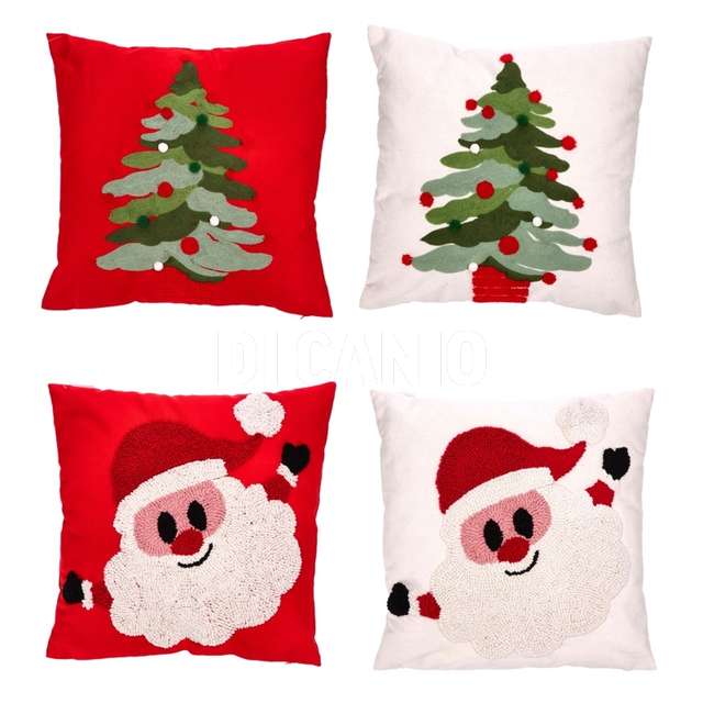 Cuscino tessuto assortito natale cm45x45 - Principale