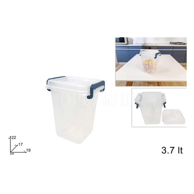 Contenitore plastica 3,7 lt c coperchio - Principale
