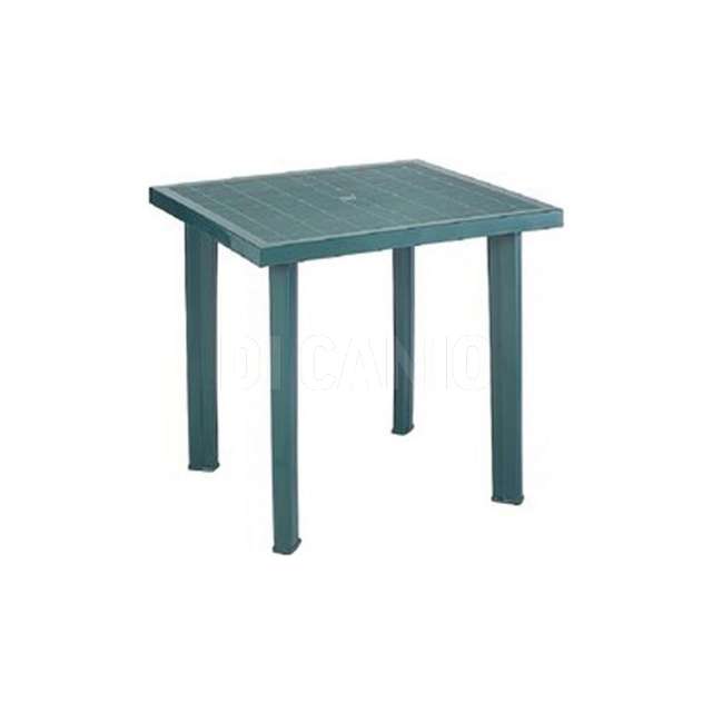Tavolo week end verde plastica 80x80 - Principale