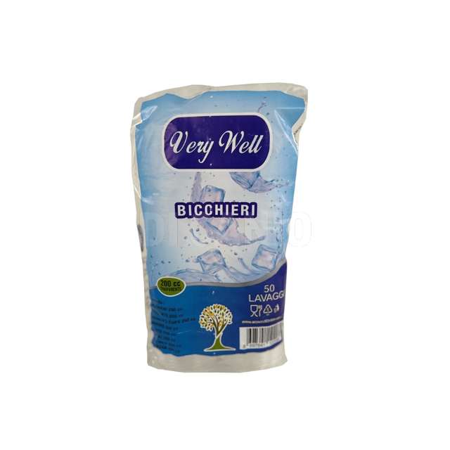 Very well bicchiere acqua 200cc trasparente conf.96pz - Principale