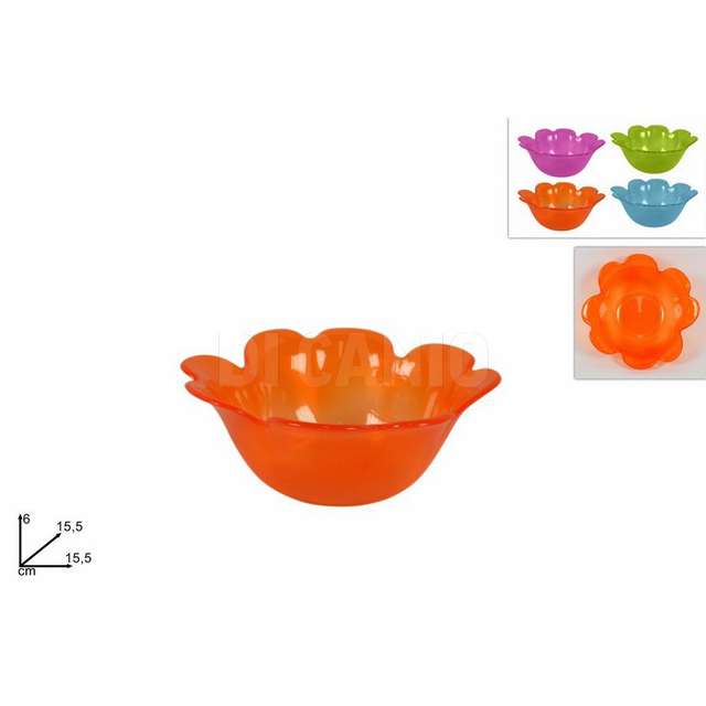 Ciotola plastica fiore 4 col. due esse - Principale