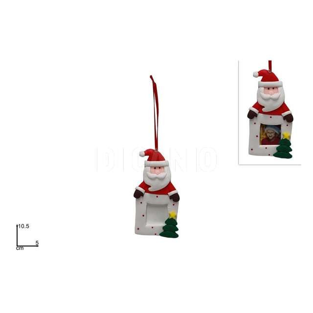 Appendino babbo natale con cornice - Principale