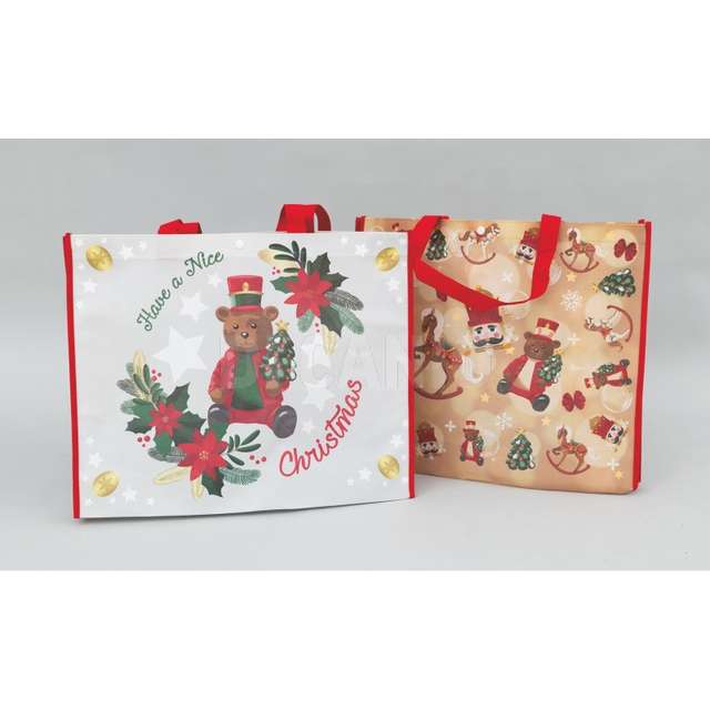 Busta regalo tnt cm.43x40x14 modelliass.c/manico - Principale