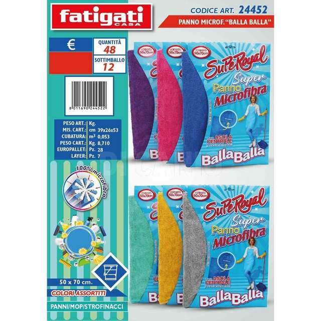 Panno m/fibra regina balla balla 50 - Principale