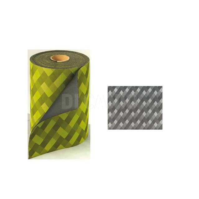 Rotolo liberty 0.50x30mt geometrico grigio olivo - Principale