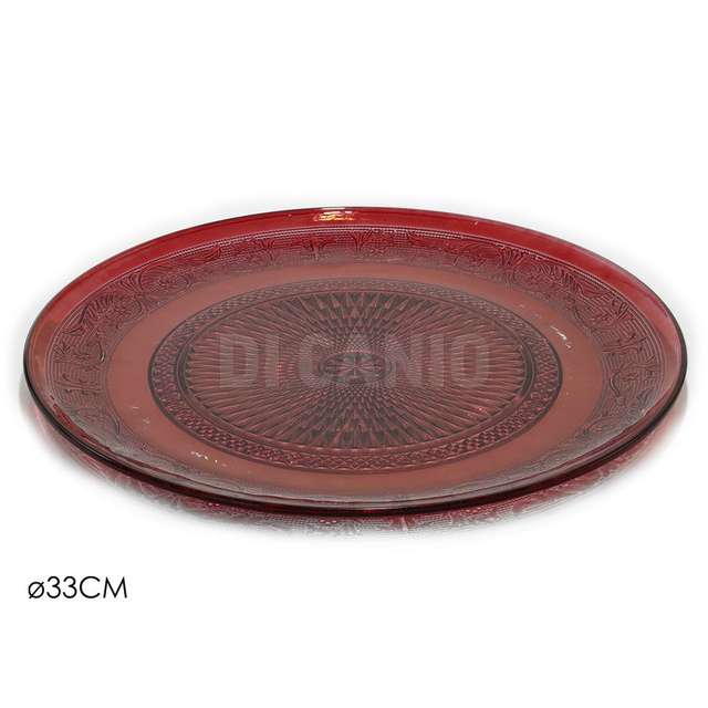 Piatto dm.33cm rosso - Principale