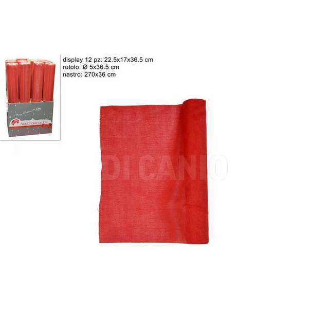 Rotolo juta 36 x 270 cm rosso d.e.32-r.mj000661 - Principale