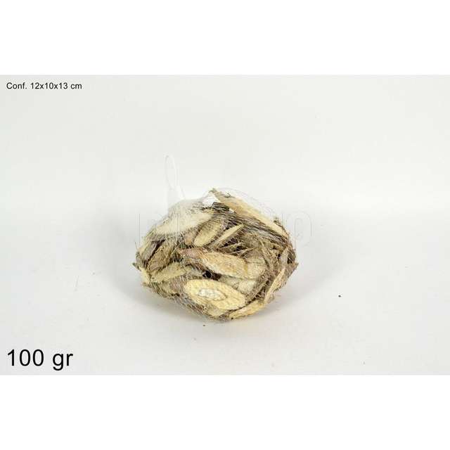 Sacchetto tronchetti legno 100gr bianchi d.e. - Principale