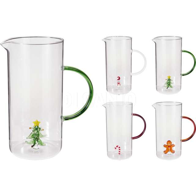 Caraffa vetro natale 4ass - Principale