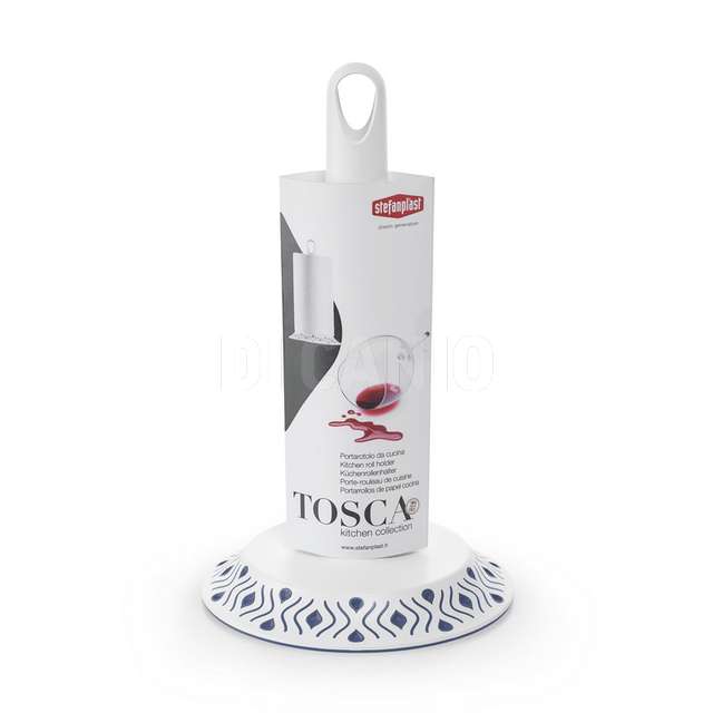 Portarotolo da cucina tosca bianco/palace blue - Principale