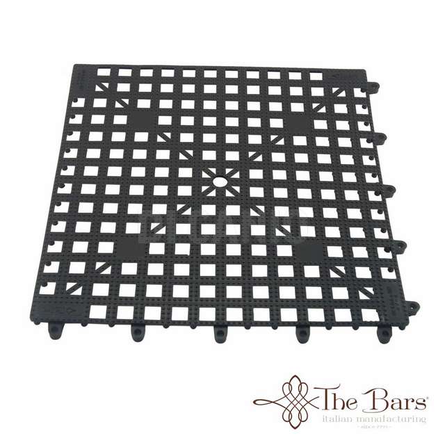 Tappeto poggia bicchiere nero c/incastro 33x33 world group the bars - Principale