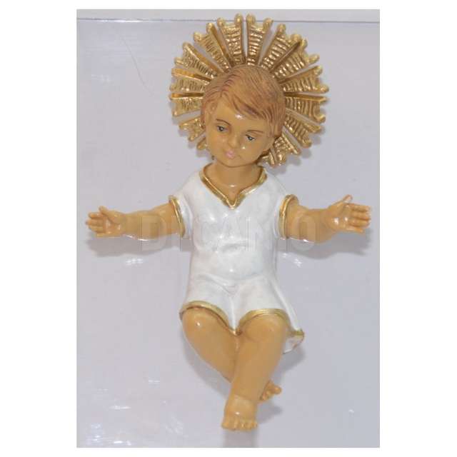 Bimbo gesu con aureola vestito cm.11,5 euromarchi e1220-ba - Principale