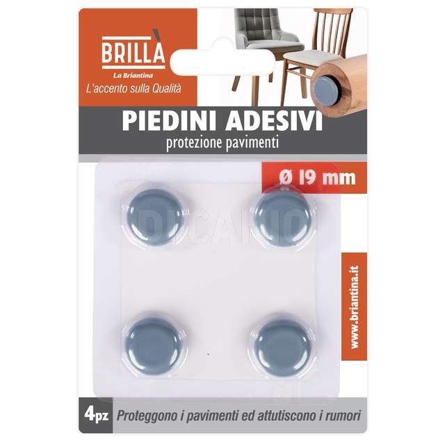 Piedini feltrini dm.19 mm 4 pz - Principale