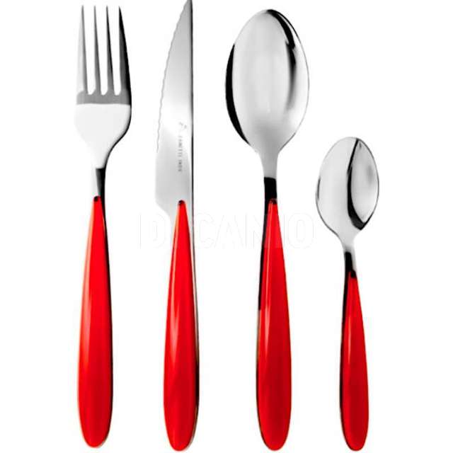 Conf. 24 pz posate elegance rosso zanetti - Principale