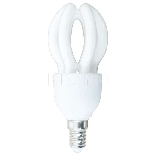 Lamp.risp.en.mini fiore 13 w l.calda 2700k e14 10000h incron - Principale