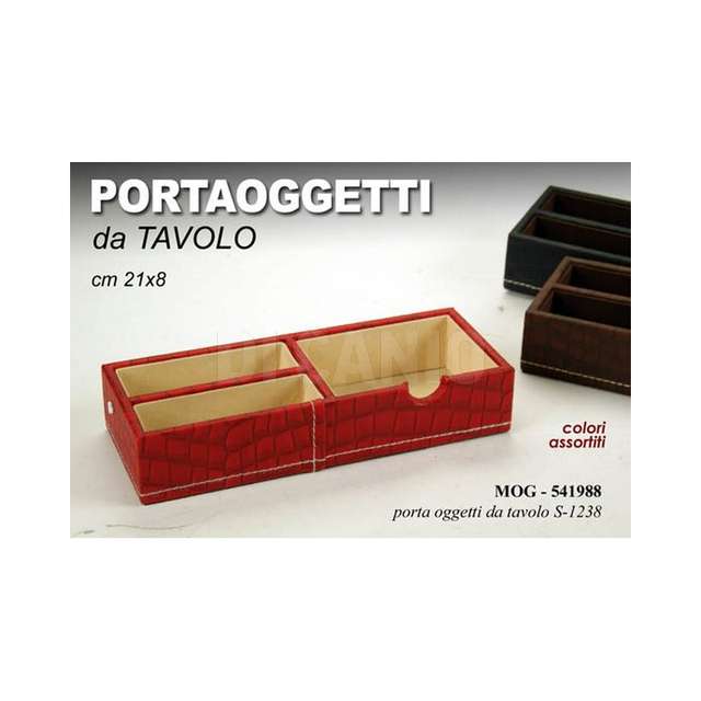 Scatola portaoggetti pelle 21*8ass. (48) gicos - Principale