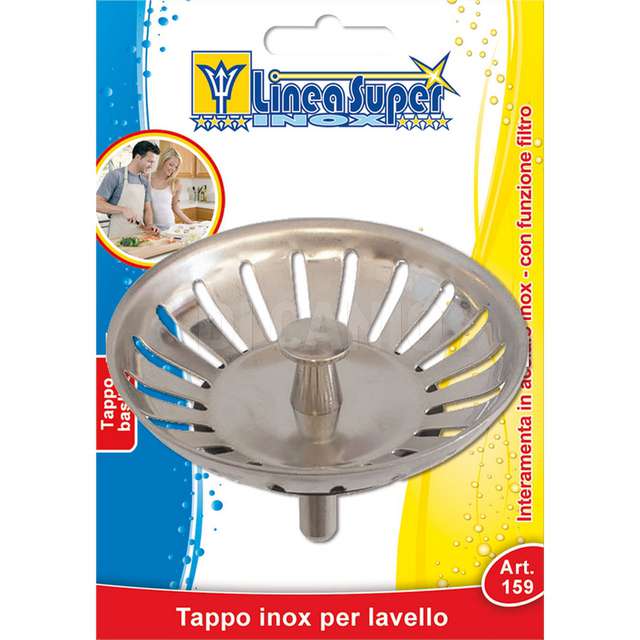 Tappo inox per lavello de luca - Principale