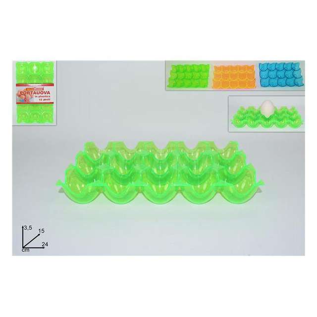 Portauova in plastica 15 posti col.ass. - Principale