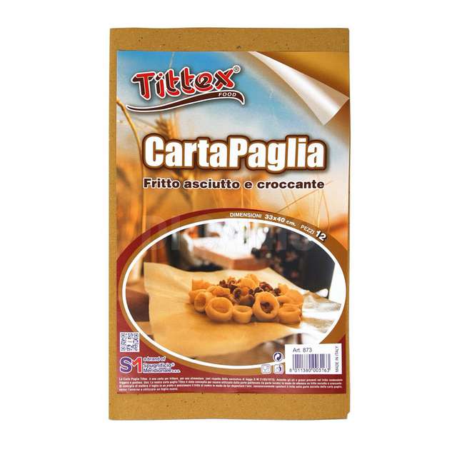 Carta paglia in fogli set da 12pz 33x40 tittex - Principale