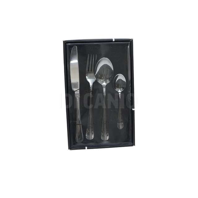 Box posate acciaio 24pz argento - Principale