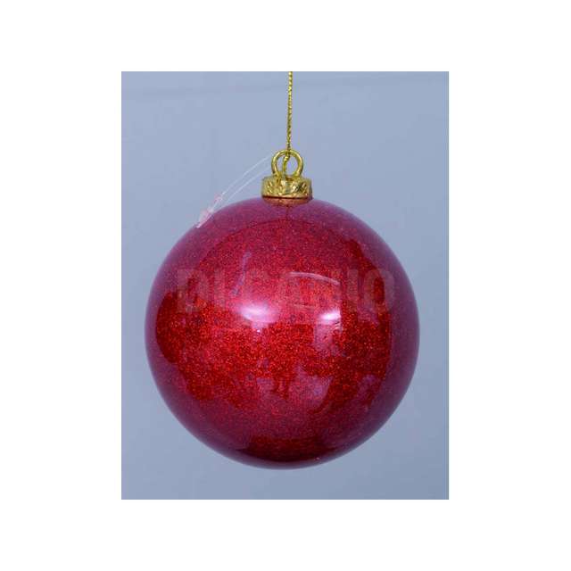 Sfera mm.100 rosso brillante pvc - Principale
