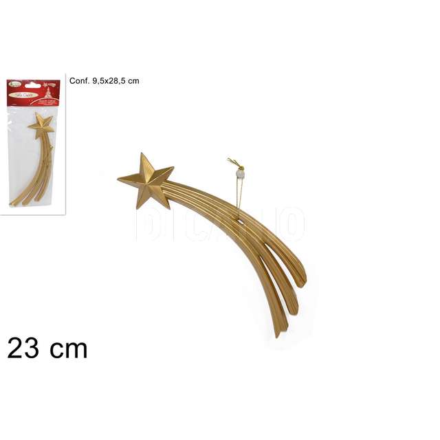 Appendino stella cometa 23 cm. oro ps-206b/g due esse - Principale