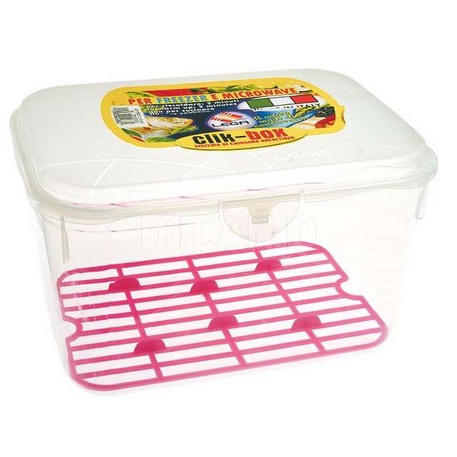 Contenitore clik clak rettangolare + griglia lt.3.6 - Principale