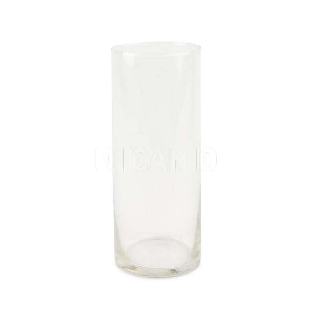 Vaso in vetro cilindro trasparente cm.12x30h - Principale
