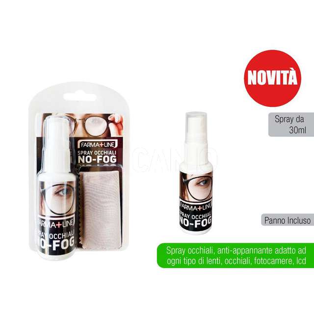 Spray occhiali no-fog+panno farmalin - Principale