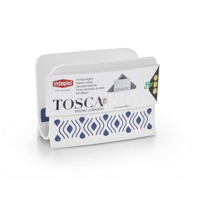 Portatovaglioli tosca bianco/palace blue stefanplast - Principale