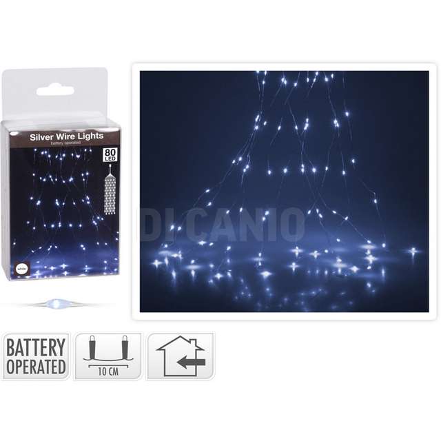 Casc arg 80led bianco batteria - Principale